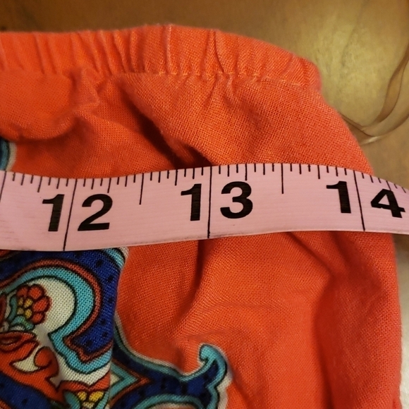 BeBob Boho Strapless Romper M VGUC Orange & Blue - Picture 6 of 12